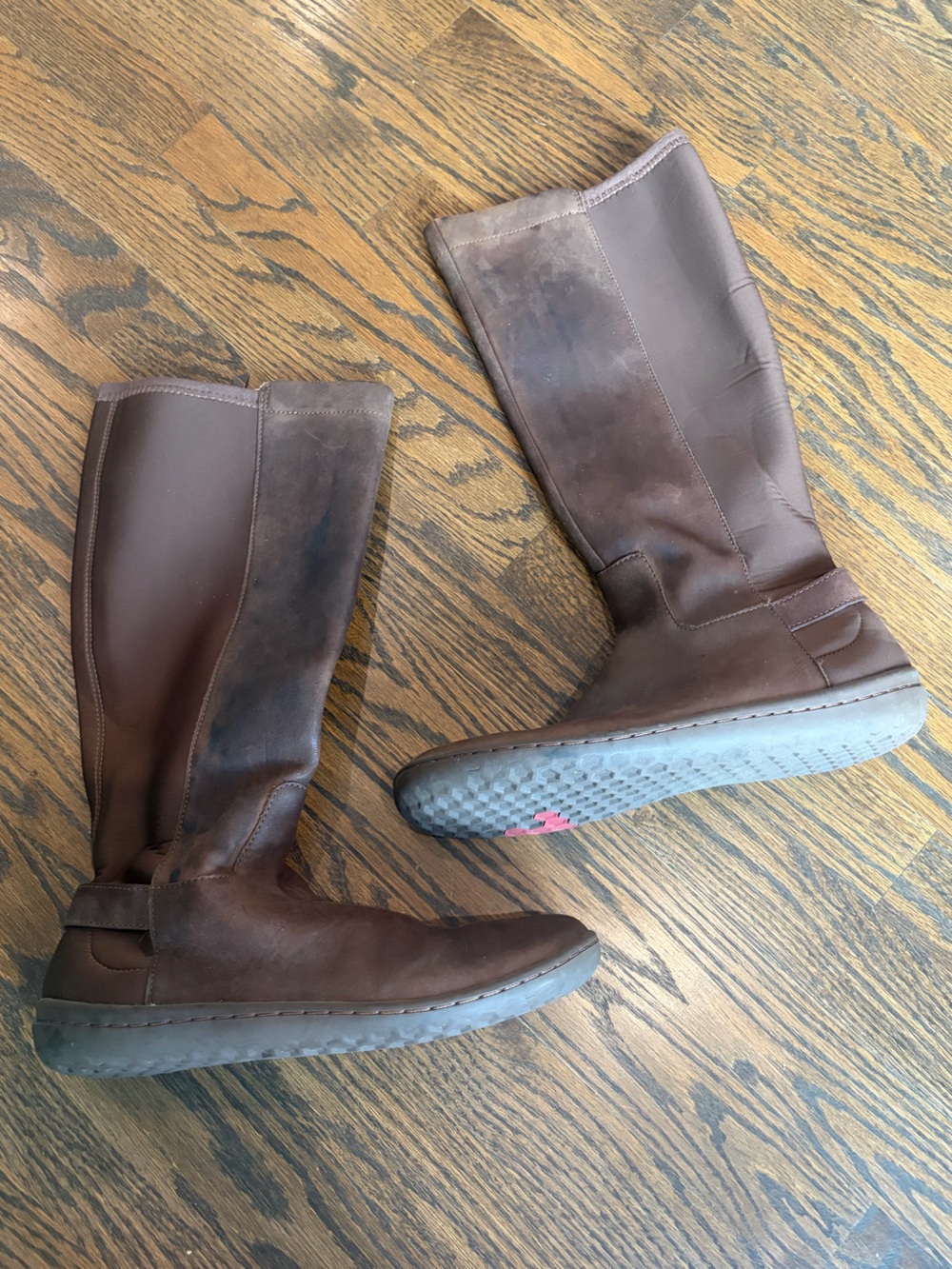 VIVOBAREFOOT Ryder Boots Bracken Brown Leather & Neoprene Riding Boot
